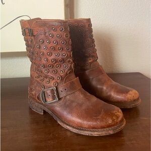 Frye Western Studded Harness Boots